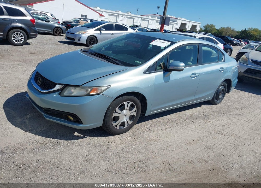 2013 HONDA CIVIC HYBRID VIN: 19XFB4F24DE002027
