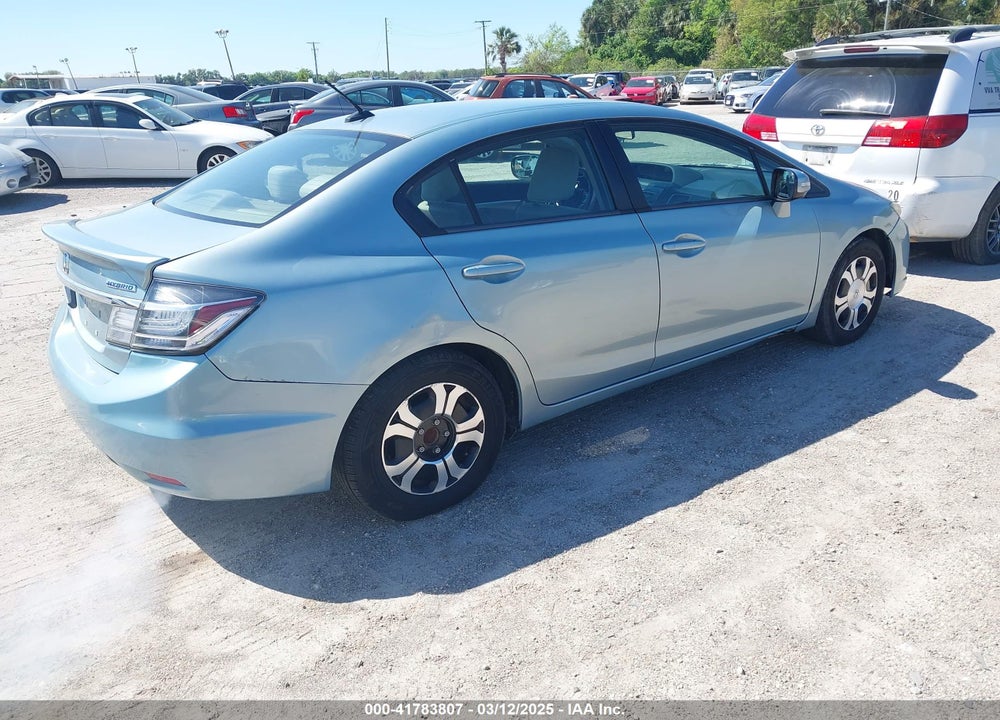 2013 HONDA CIVIC HYBRID VIN: 19XFB4F24DE002027