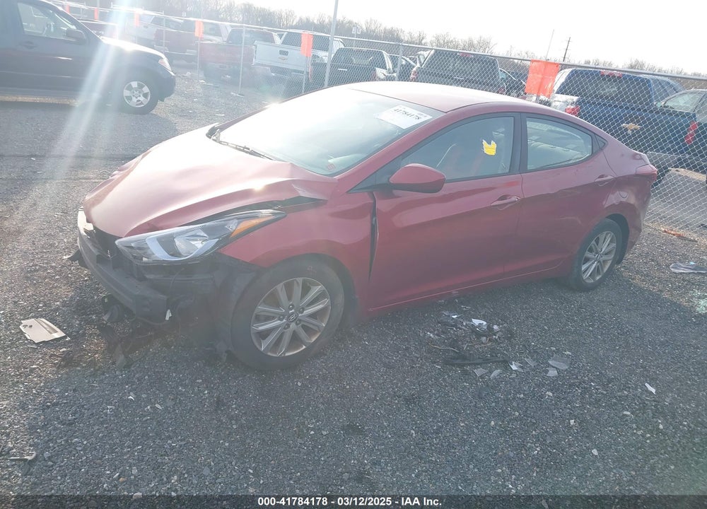 2016 HYUNDAI ELANTRA VIN: 5NPDH4AE4GH723097