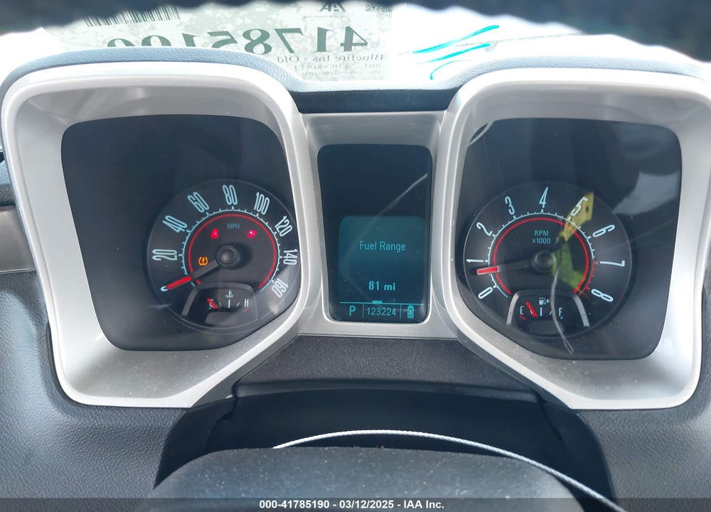 2011 CHEVROLET CAMARO 2LT VIN: 2G1FC1ED0B9111815