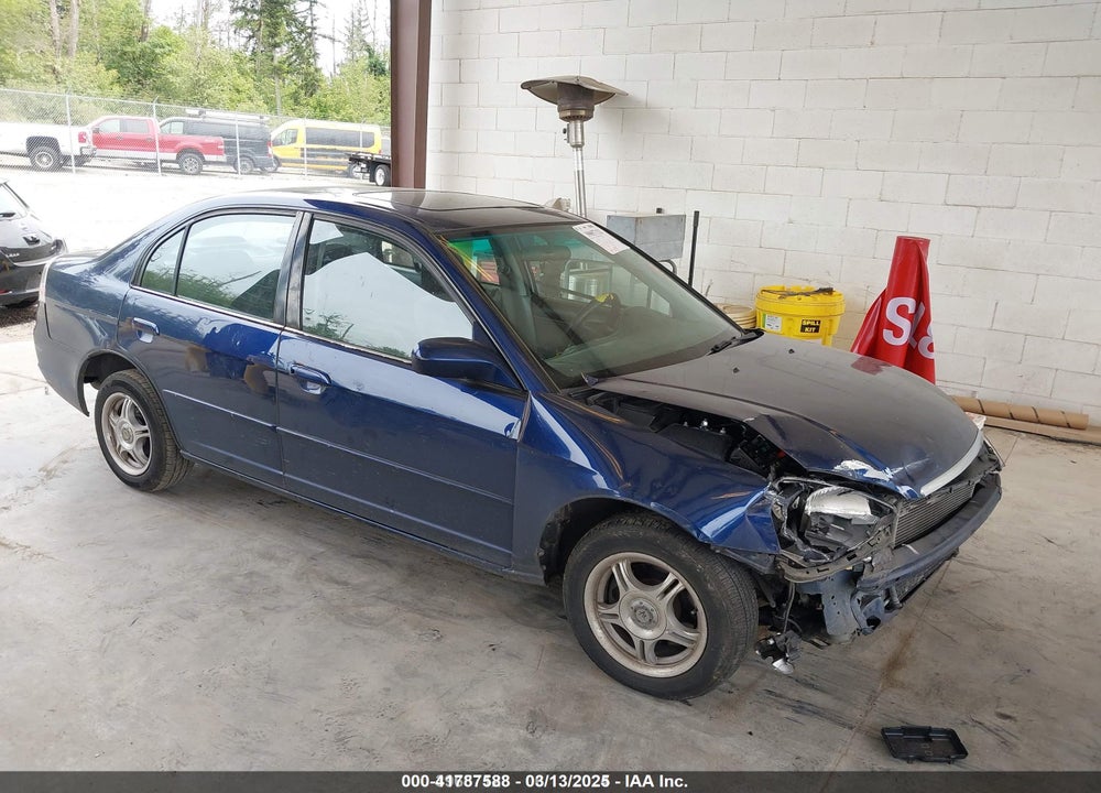 2001 HONDA CIVIC EX VIN: JHMES26751S000628