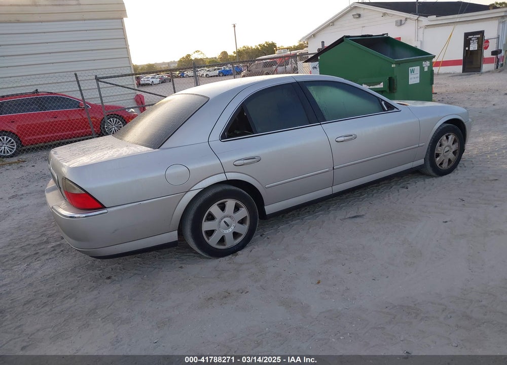 2004 LINCOLN LS VIN: 1LNHM86S34Y642486