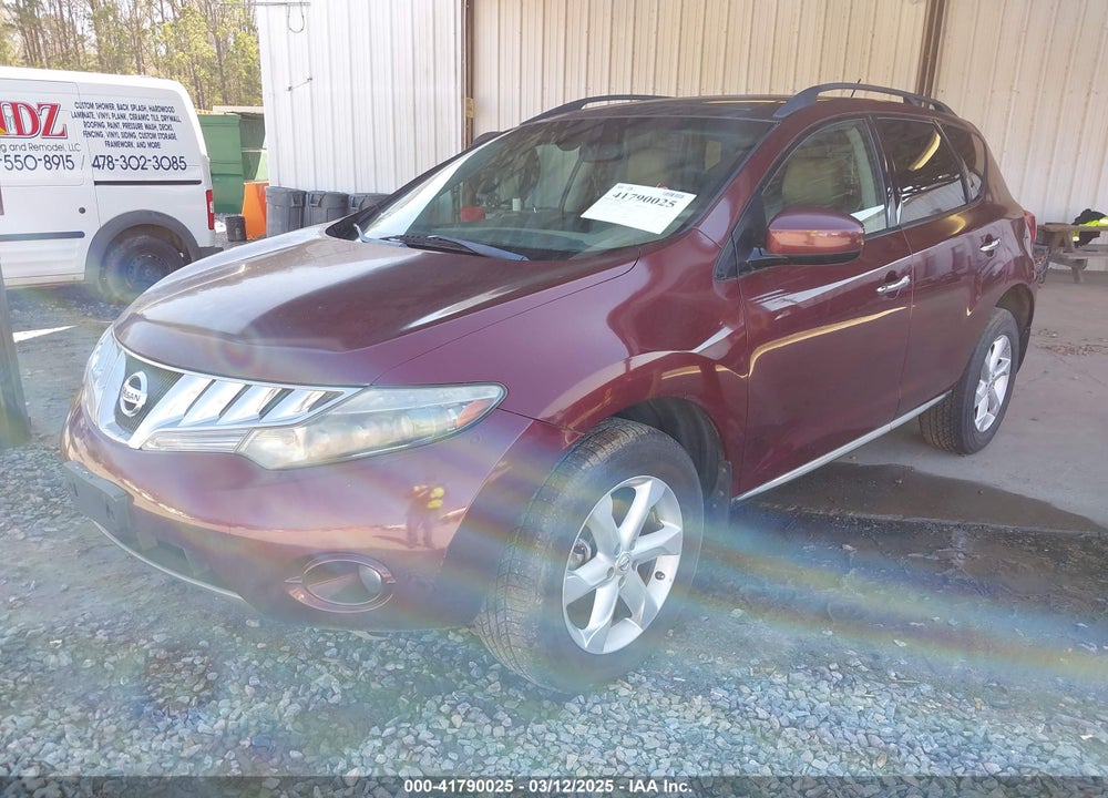 2009 NISSAN MURANO VIN: JN8AZ18W59W108749