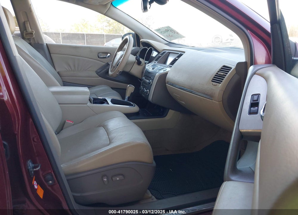 2009 NISSAN MURANO VIN: JN8AZ18W59W108749