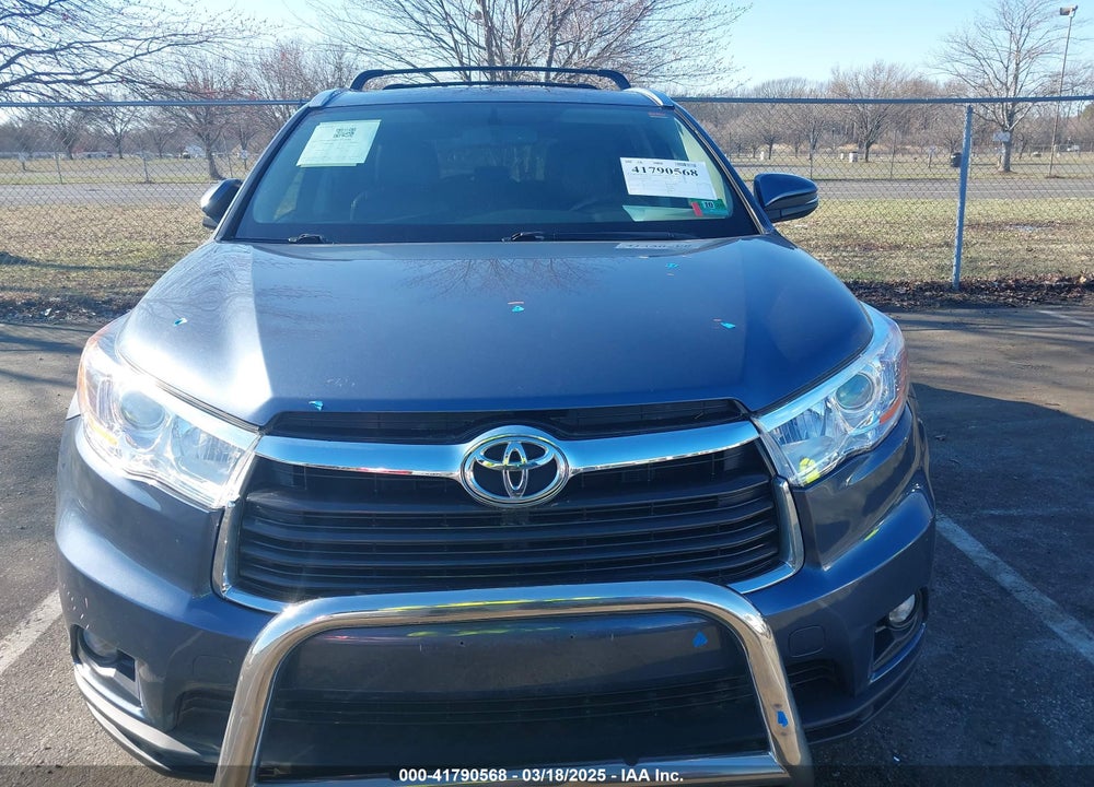 2015 TOYOTA HIGHLANDER VIN: 5TDJKRFH7FS178591