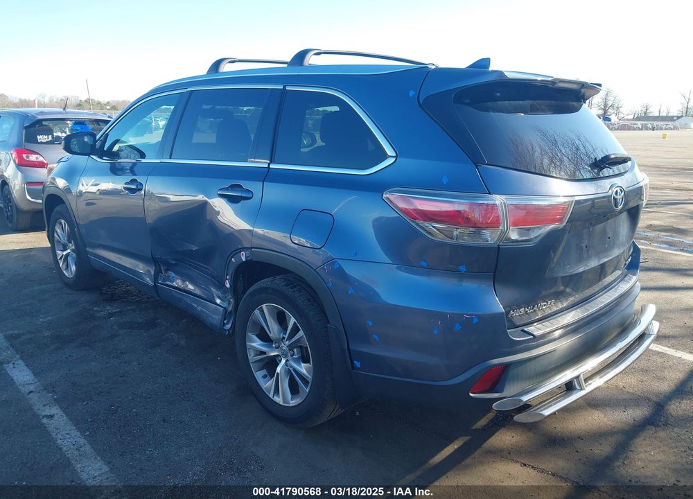 2015 TOYOTA HIGHLANDER VIN: 5TDJKRFH7FS178591