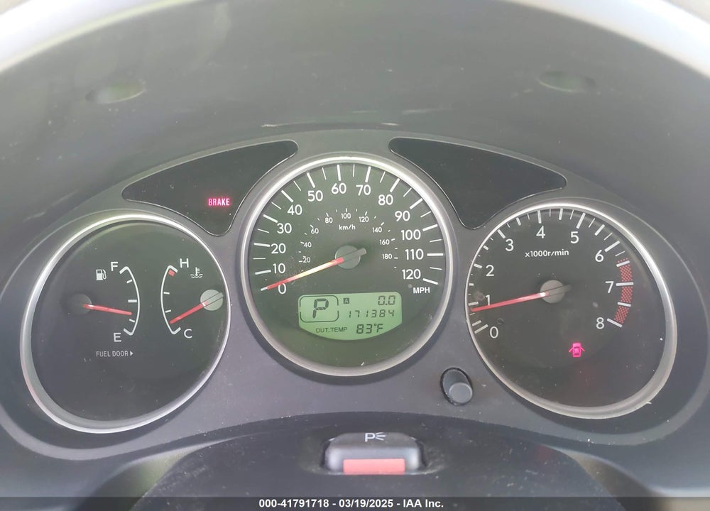 2006 SUBARU FORESTER 2.5X VIN: JF1SG636X6H719005