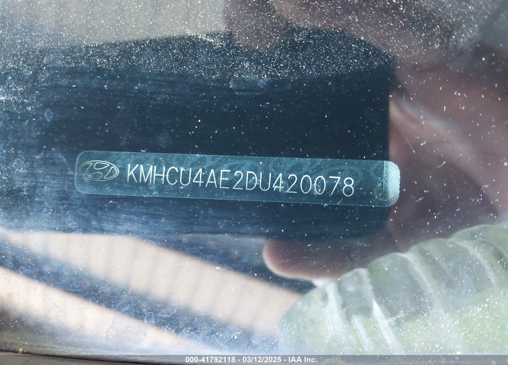 2013 HYUNDAI ACCENT VIN: KMHCU4AE2DU420078