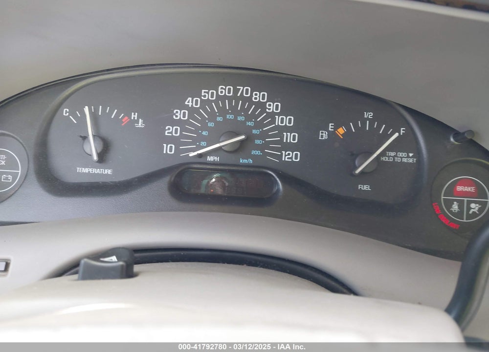 1999 BUICK CENTURY CUSTOM VIN: 2G4WS52M4X1524828