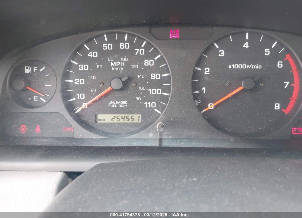 2000 NISSAN FRONTIER VIN: 1N6ED27T2YC380634