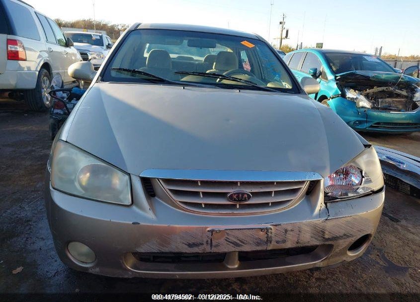 2005 KIA SPECTRA EX/LX/SX VIN: KNAFE121455079350