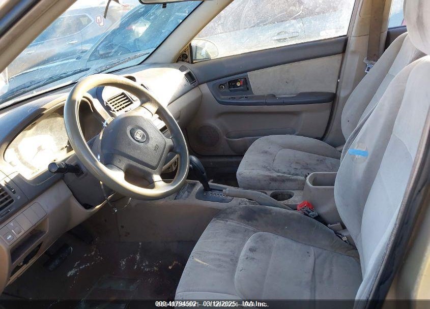 2005 KIA SPECTRA EX/LX/SX VIN: KNAFE121455079350