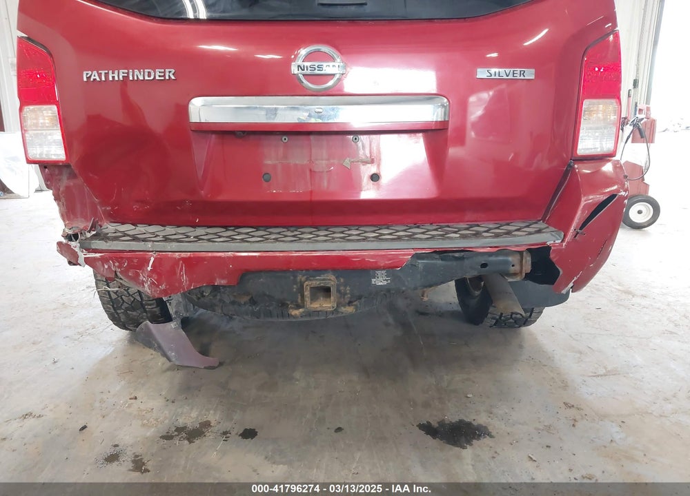 2012 NISSAN PATHFINDER SILVER VIN: 5N1AR1NB4CC612193