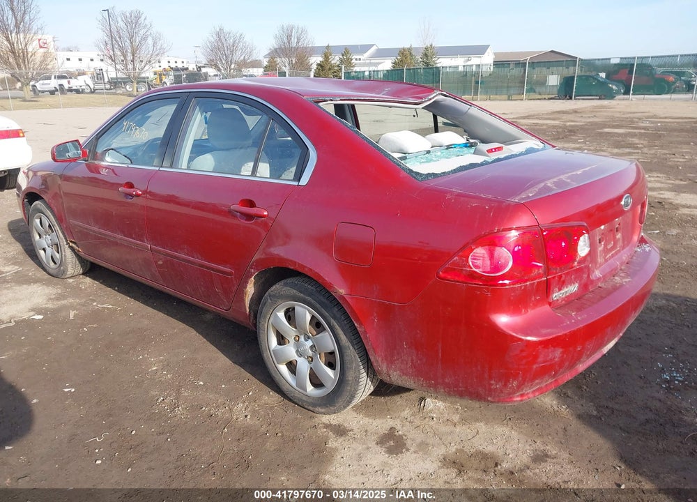 2008 KIA OPTIMA VIN: KNAGE123X85219265