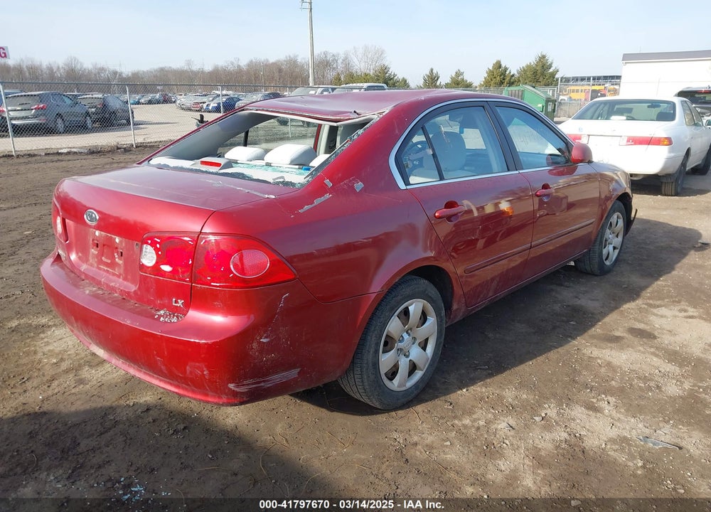 2008 KIA OPTIMA VIN: KNAGE123X85219265