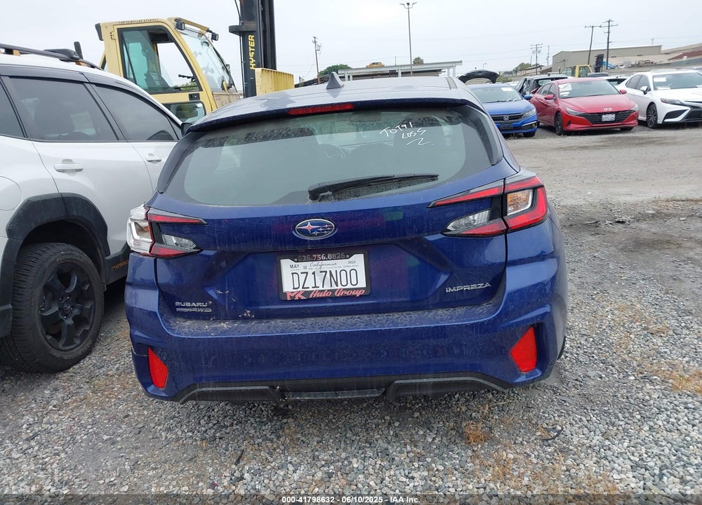 2025 SUBA IMPREZA VIN: JF1GUABC758210248