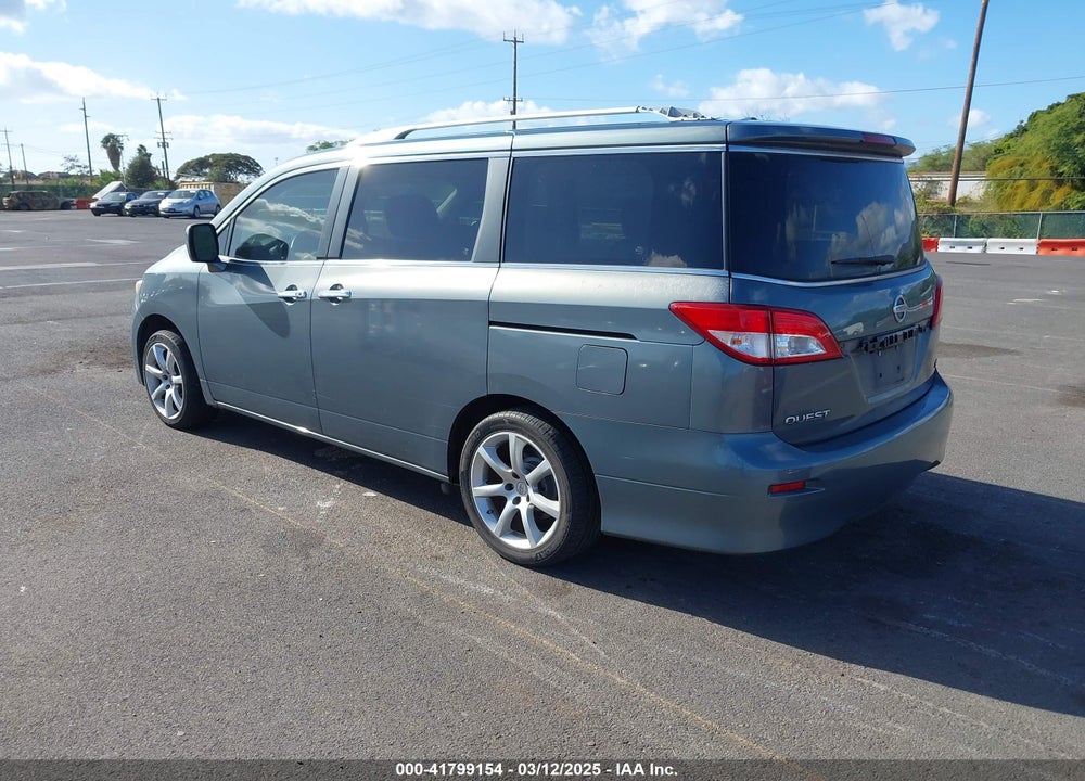 2012 NISSAN QUEST VIN: JN8AE2KP7C9049972