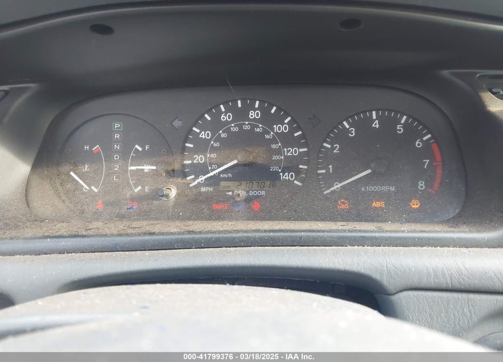 2000 TOYOTA CAMRY LE V6 VIN: JT2BF28K6Y0282836