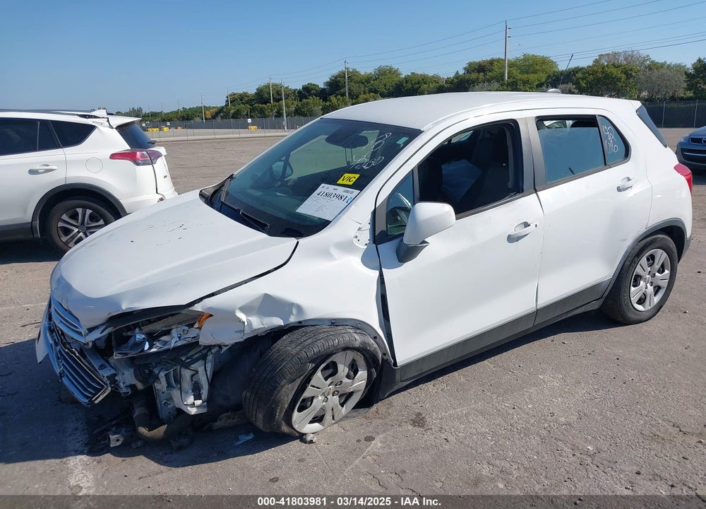 2016 CHEVROLET TRAX VIN: 3GNCJKSB7GL264728
