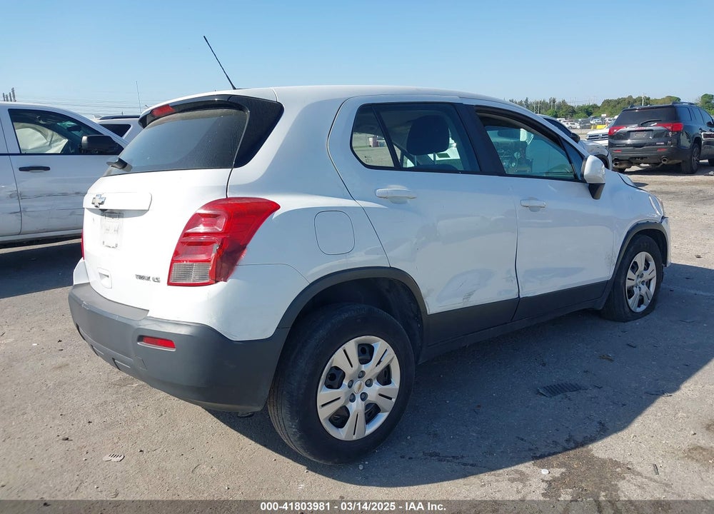 2016 CHEVROLET TRAX VIN: 3GNCJKSB7GL264728