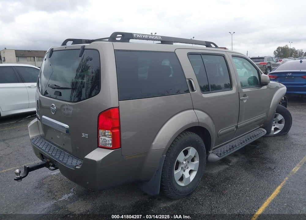 2006 NISSAN PATHFINDER SE VIN: 5N1AR18W26C670158