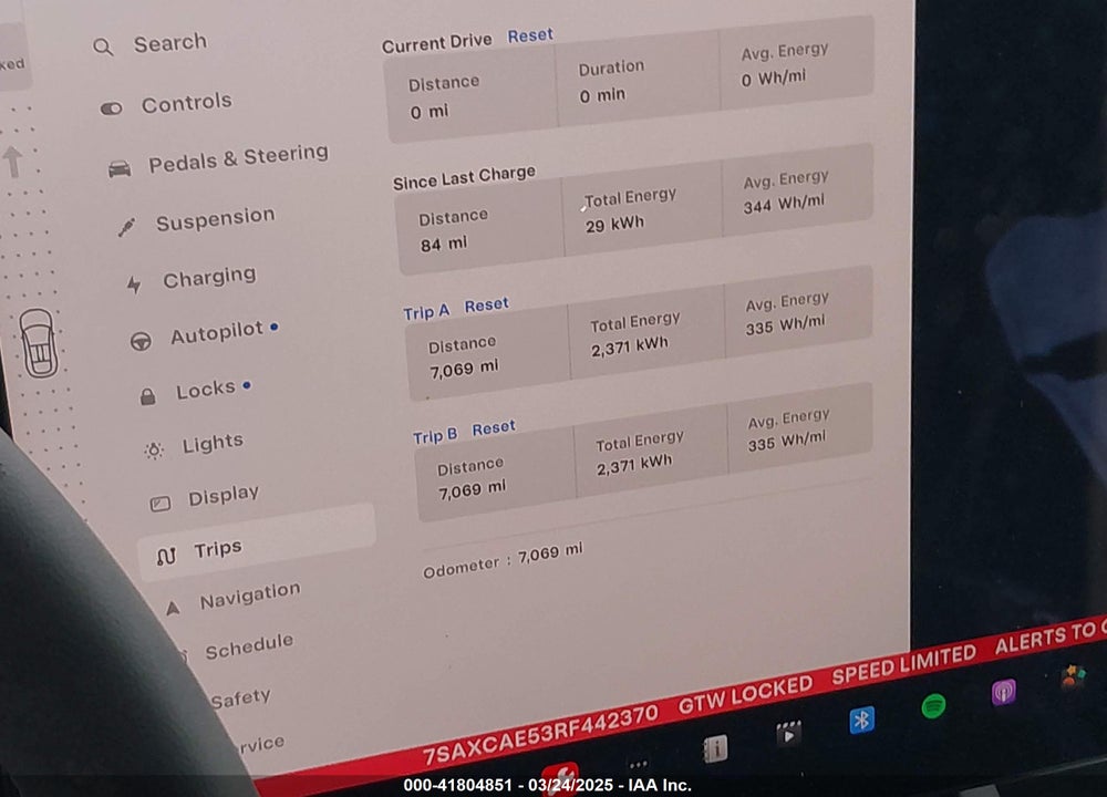 2024 TESLA MODEL X VIN: 7SAXCAE53RF442370