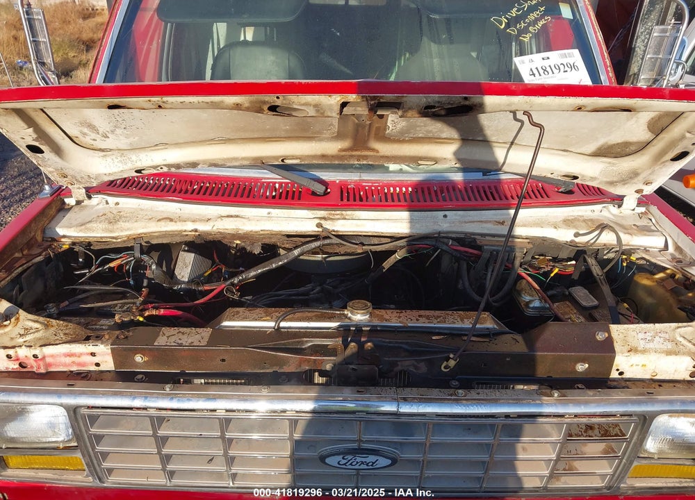 1984 FORD ECONOLINE E350 CUTAWAY VAN VIN: 1FDKE3711EHB87926