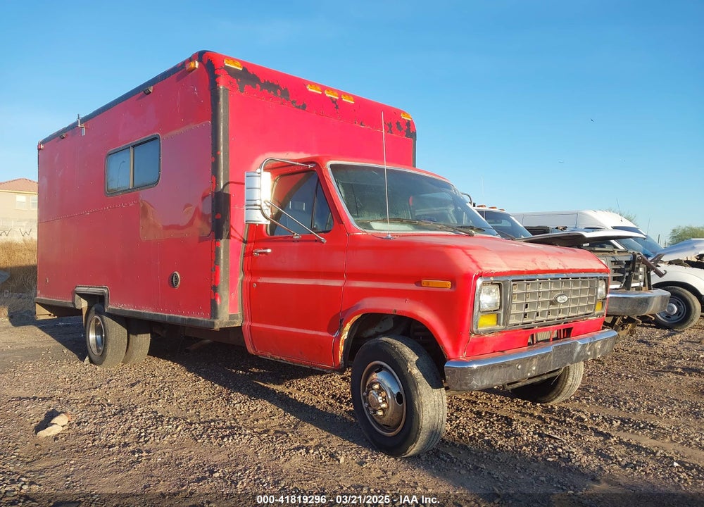 1984 FORD ECONOLINE E350 CUTAWAY VAN VIN: 1FDKE3711EHB87926