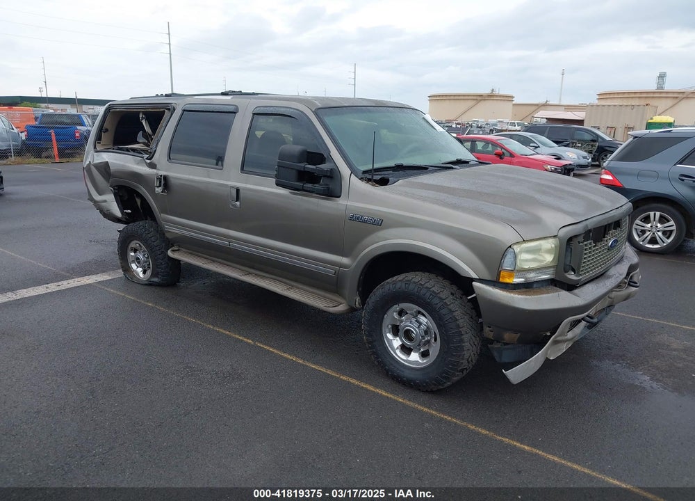 2003 FORD EXCURSION LIMITED VIN: 1FMNU43S83EB66378