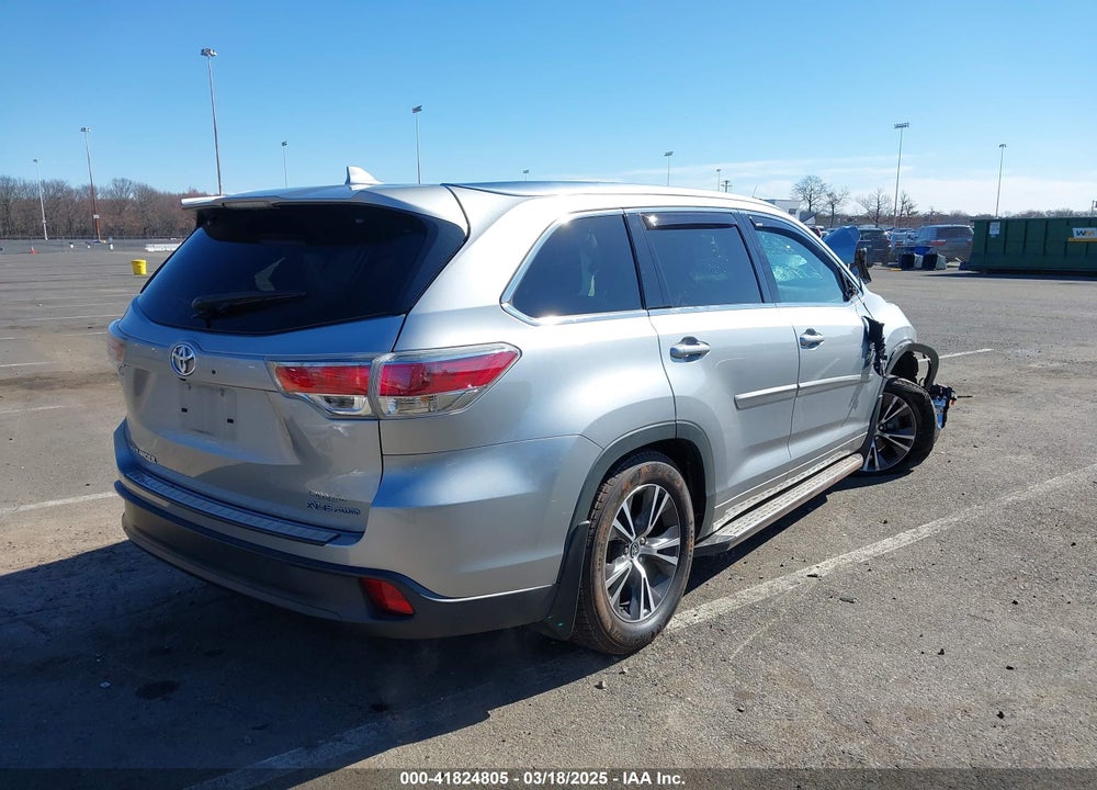 2016 TOYOTA HIGHLANDER VIN: 5TDJKRFH4GS278097