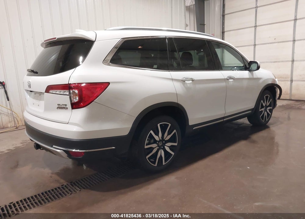 2021 HONDA PILOT AWD ELITE VIN: 5FNYF6H07MB041824