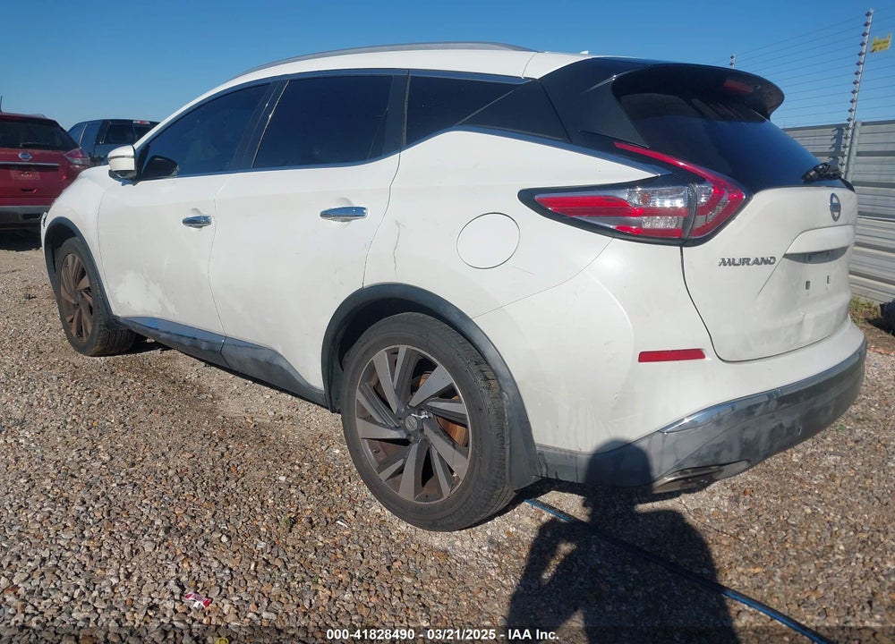 2015 NISSAN MURANO PLATINUM VIN: 5N1AZ2MG7FN265552