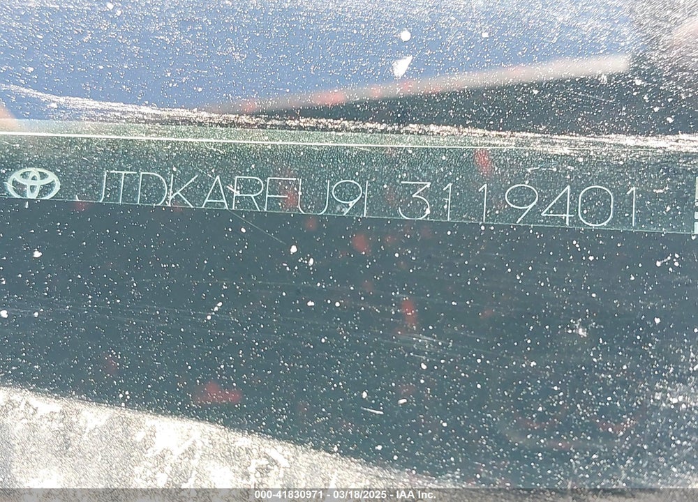 2020 TOYOTA PRIUS VIN: JTDKARFU9L3119401