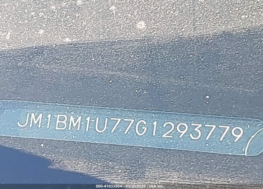 2016 MAZDA 3 VIN: JM1BM1U77G1293779