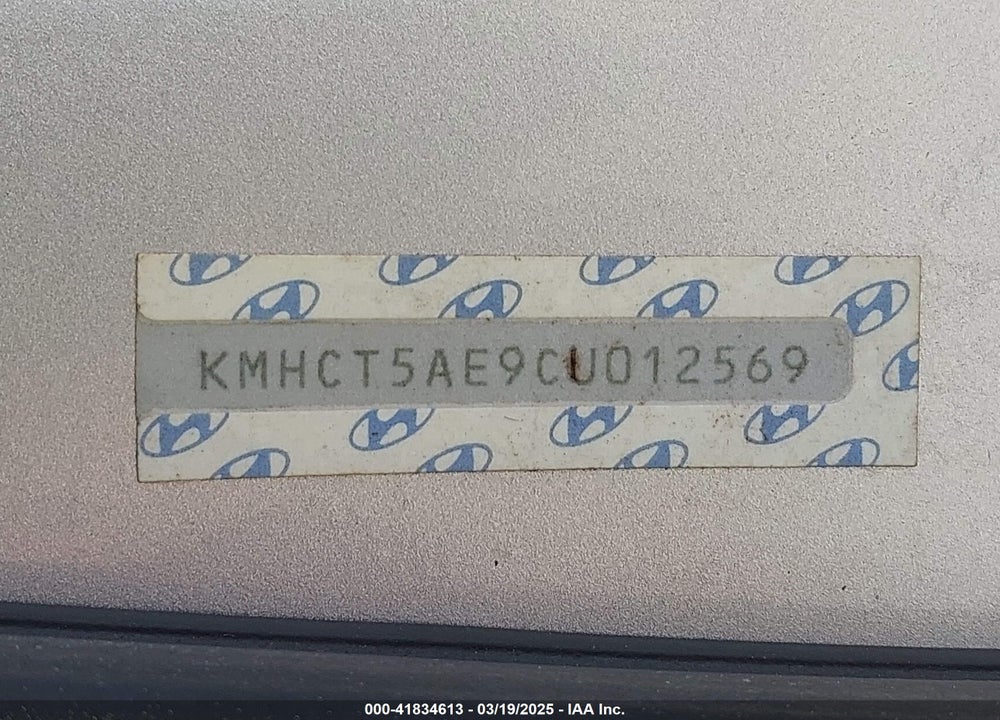 2012 HYUNDAI ACCENT VIN: KMHCT5AE9CU012569