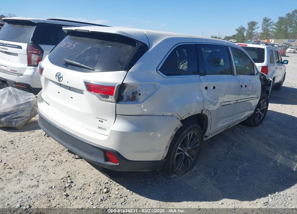 2016 TOYOTA HIGHLANDER VIN: 5TDKKRFH3GS180523