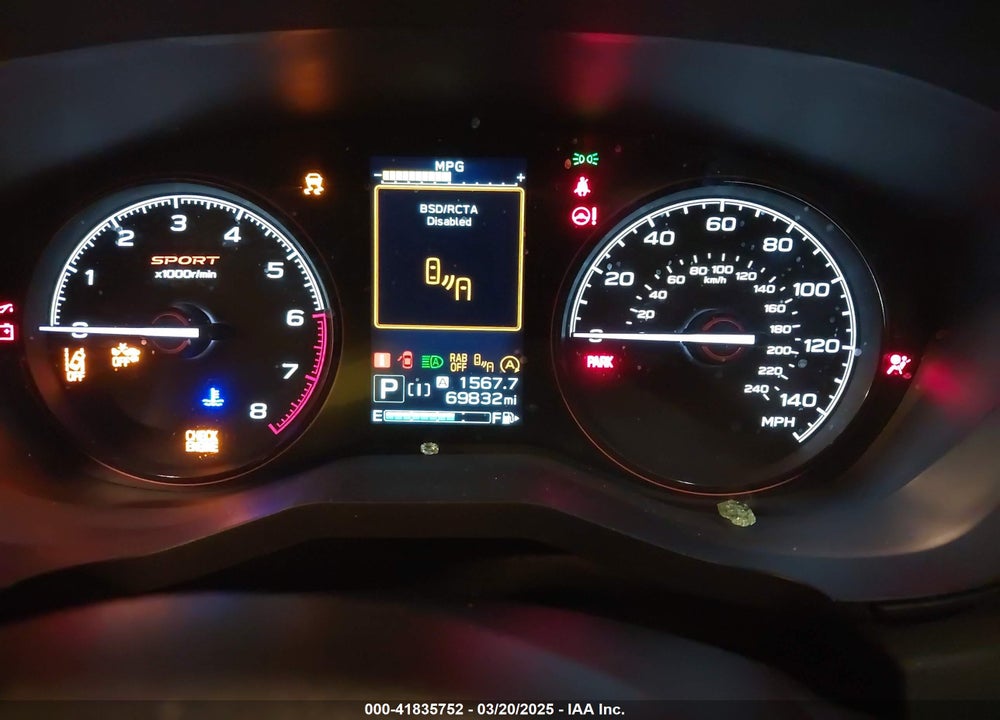 2020 SUBARU FORESTER VIN: JF2SKARC9LH458777