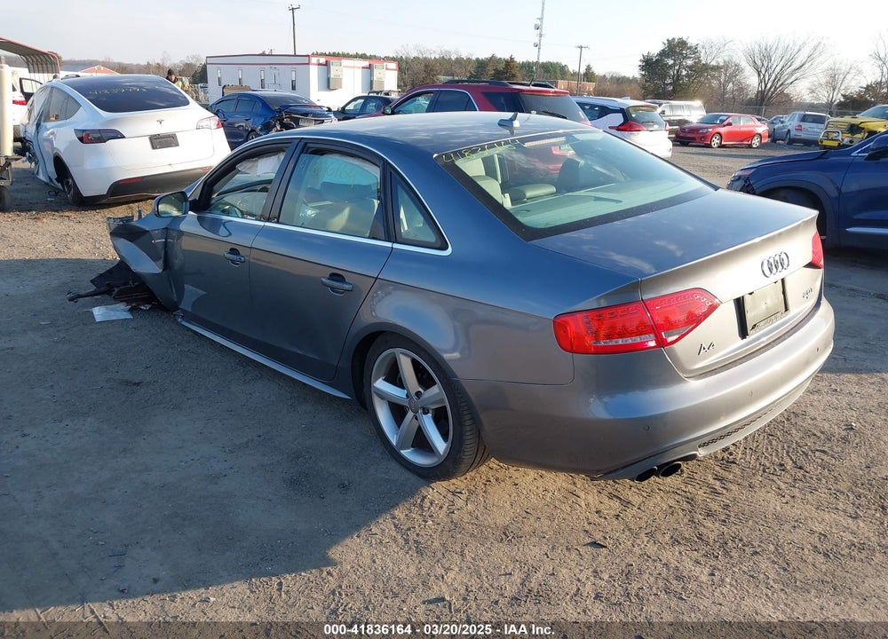 2012 AUDI A4 2.0T PREMIUM VIN: WAUFFAFL4CN015556