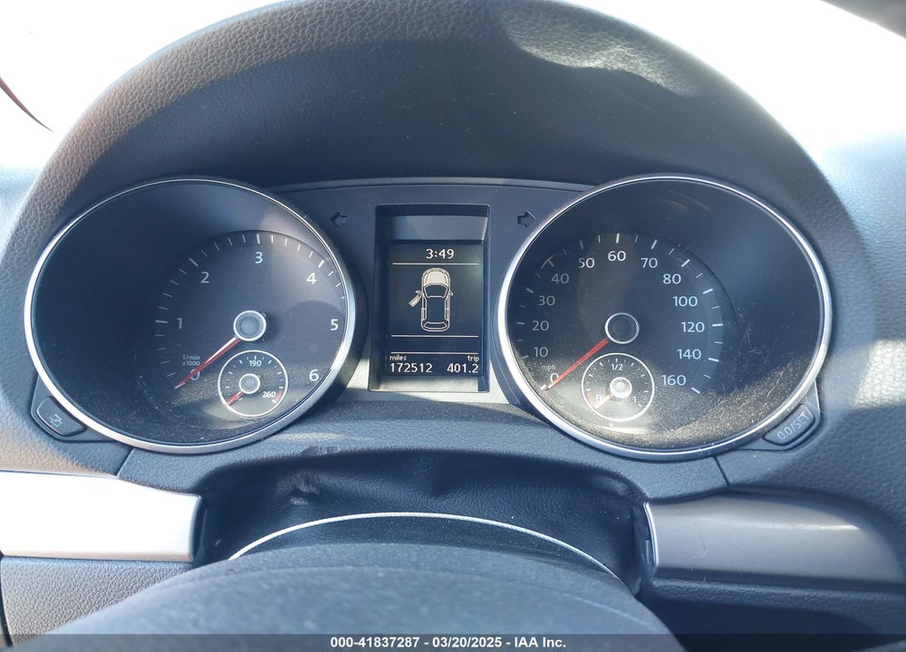 2012 VOLKSWAGEN GOLF TDI 4-DOOR VIN: WVWDM7AJ9CW240204