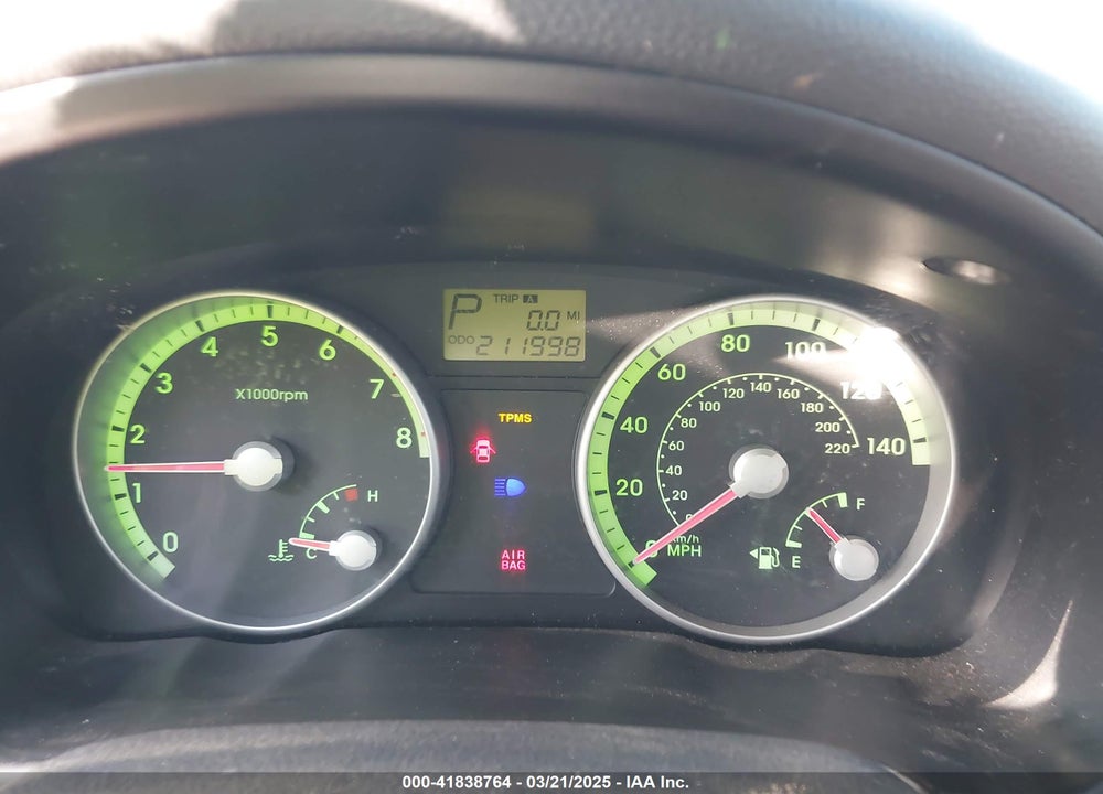 2008 HYUNDAI ACCENT GLS VIN: KMHCN46CX8U221841