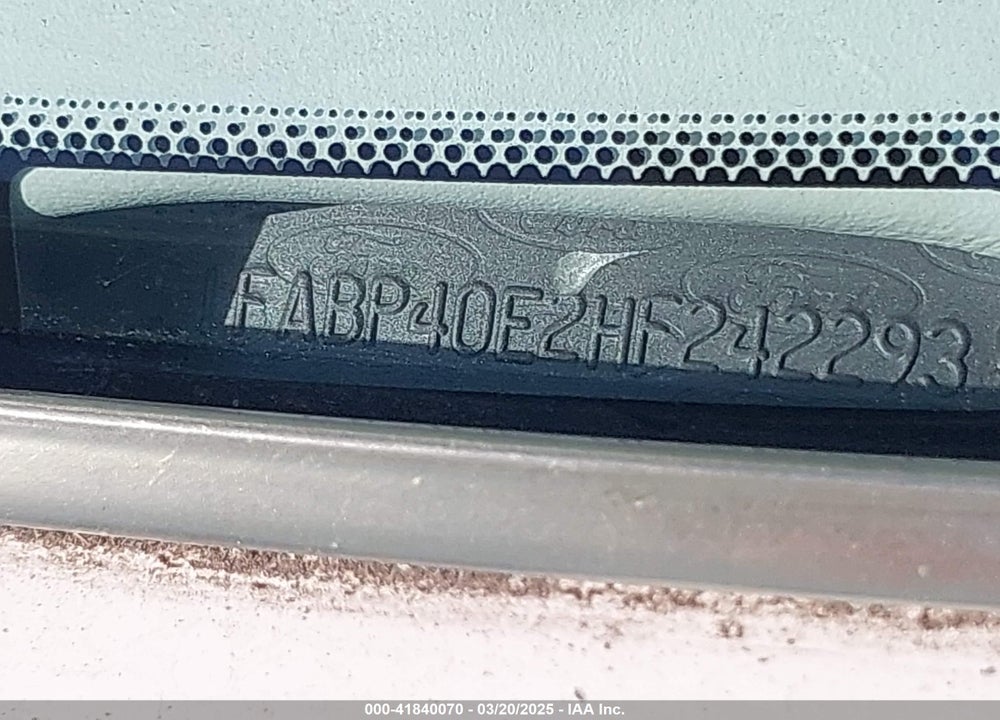 1987 FORD MUSTANG LX VIN: 1FABP40E2HF242293