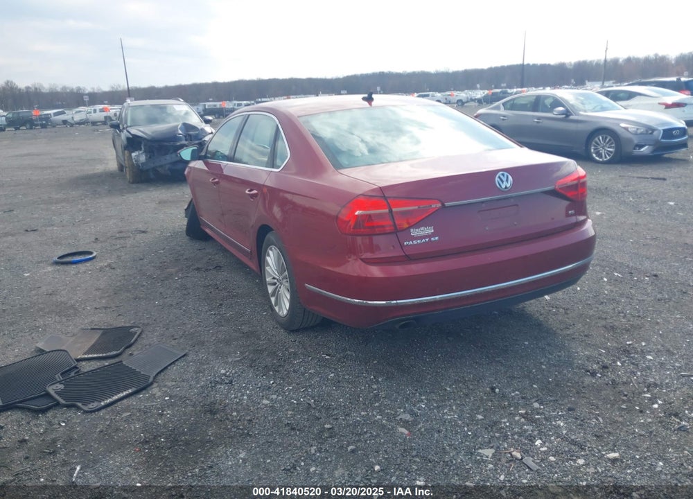 2016 VOLKSWAGEN PASSAT 1.8T SE VIN: 1VWBT7A30GC024435