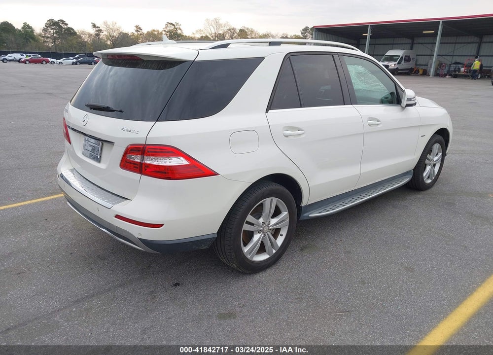 2012 MERCEDES-BENZ ML 350 VIN: 4JGDA5HB5CA018392