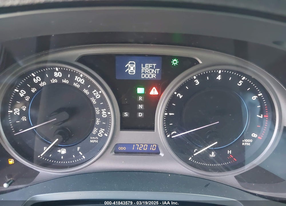 2007 LEXUS IS 250 VIN: JTHBK262772025532