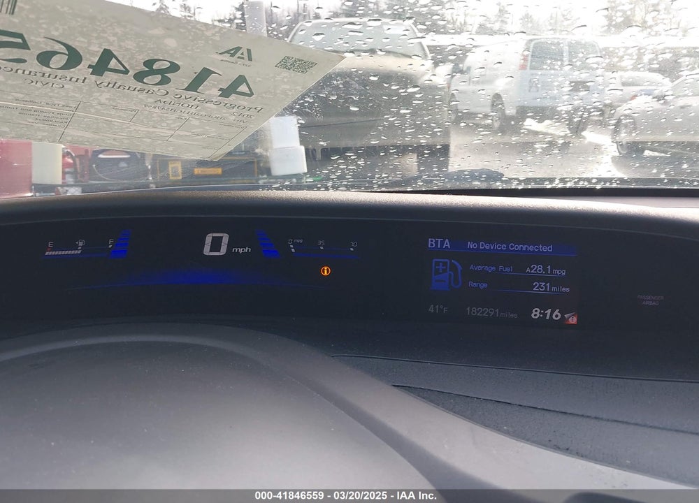 2012 HONDA CIVIC VIN: 2HGFG3B11CH547857
