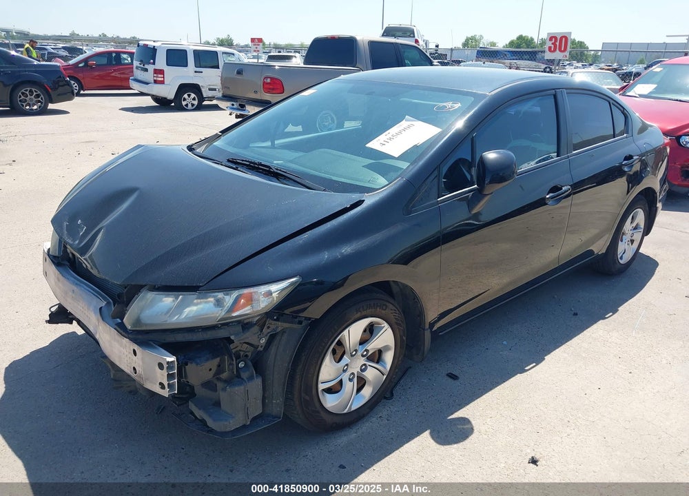 2013 HONDA CIVIC LX VIN: 19XFB2F5XDE246599