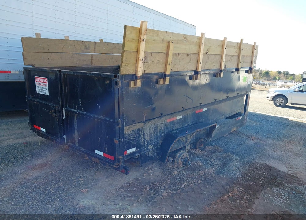 2025 TEXAS PRIDE TRAILERS 16' DUMP TRAILER VIN: 7HCGD1624SB063028