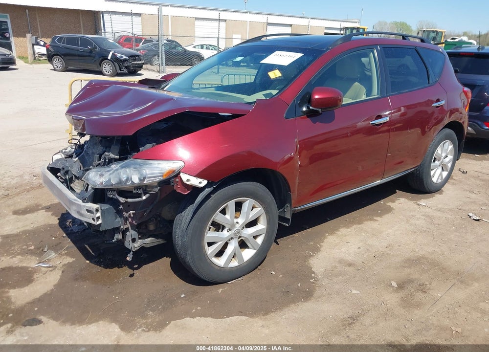 2012 NISSAN MURANO VIN: JN8AZ1MU9CW119782