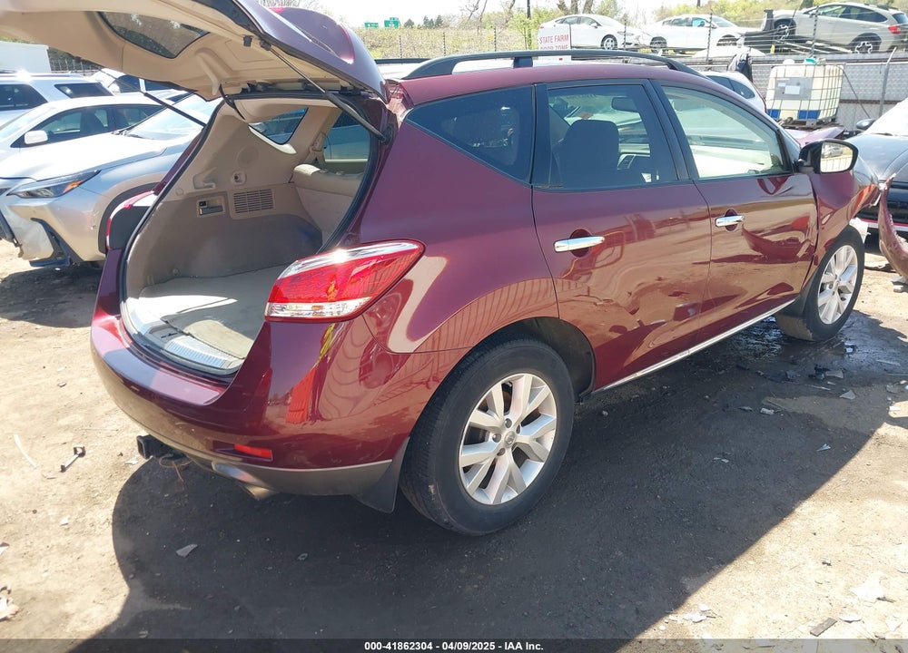 2012 NISSAN MURANO VIN: JN8AZ1MU9CW119782