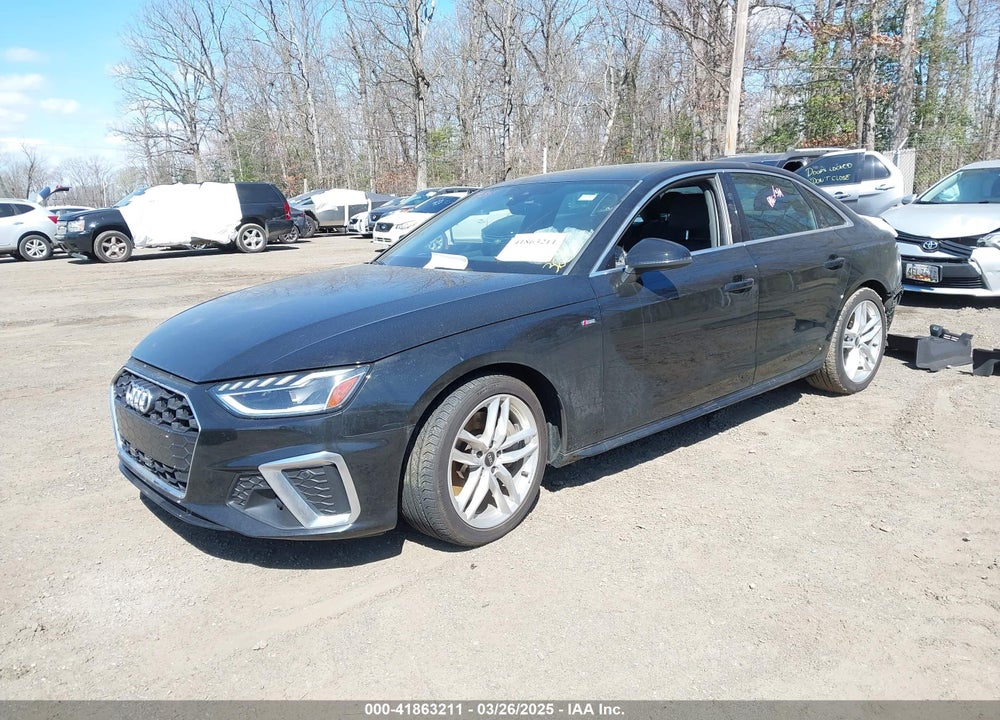 2023 AUDI A4 PREMIUM PLUS 45 TFSI S LINE QUATTRO S TRONIC VIN: WAUEAAF42PN007786